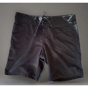 Island Escape Women's Board Shorts Black Rip Front Lace Up Size 12 Swim Cruise